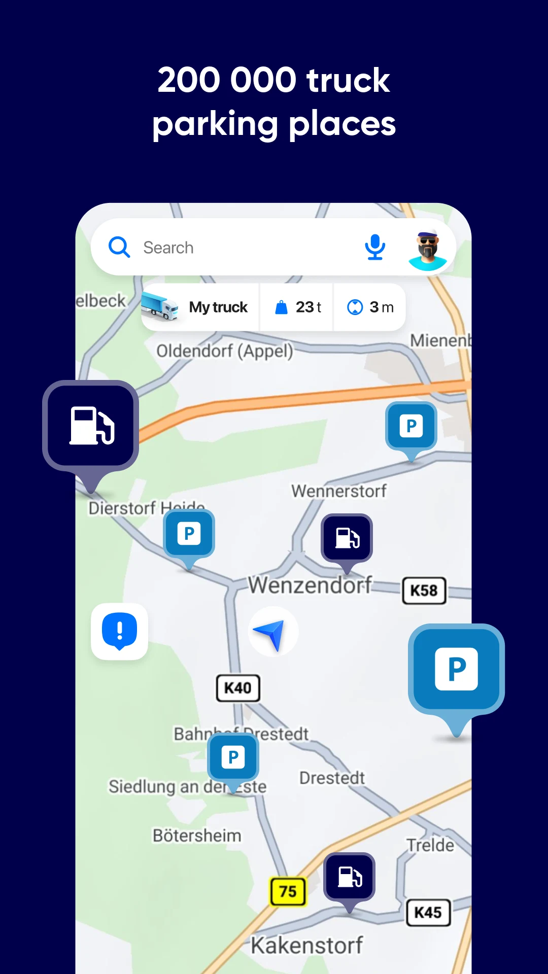 Eurowag Navigation - Truck GPS screenshot