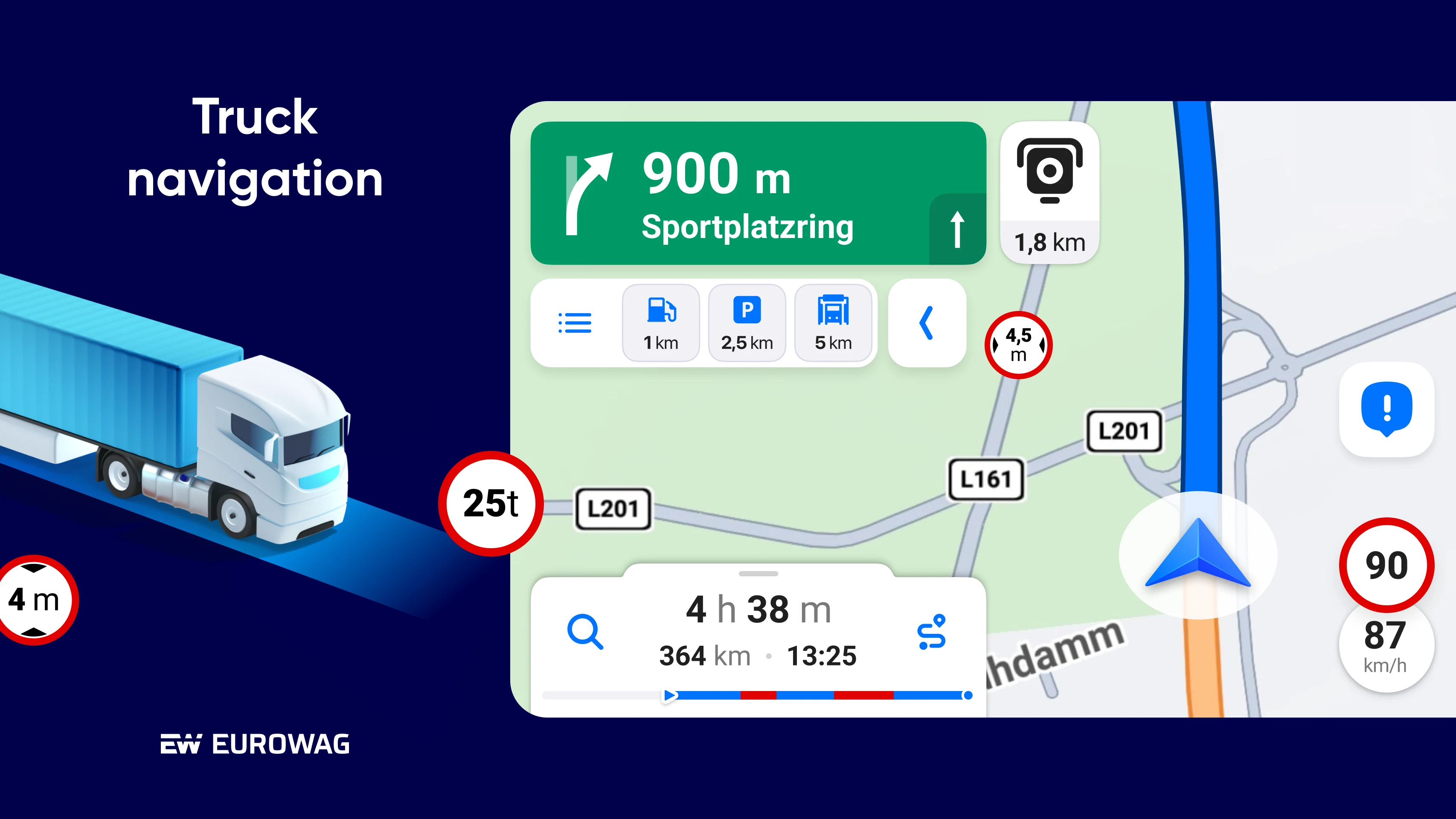 Eurowag Navigation - Truck GPS screenshot