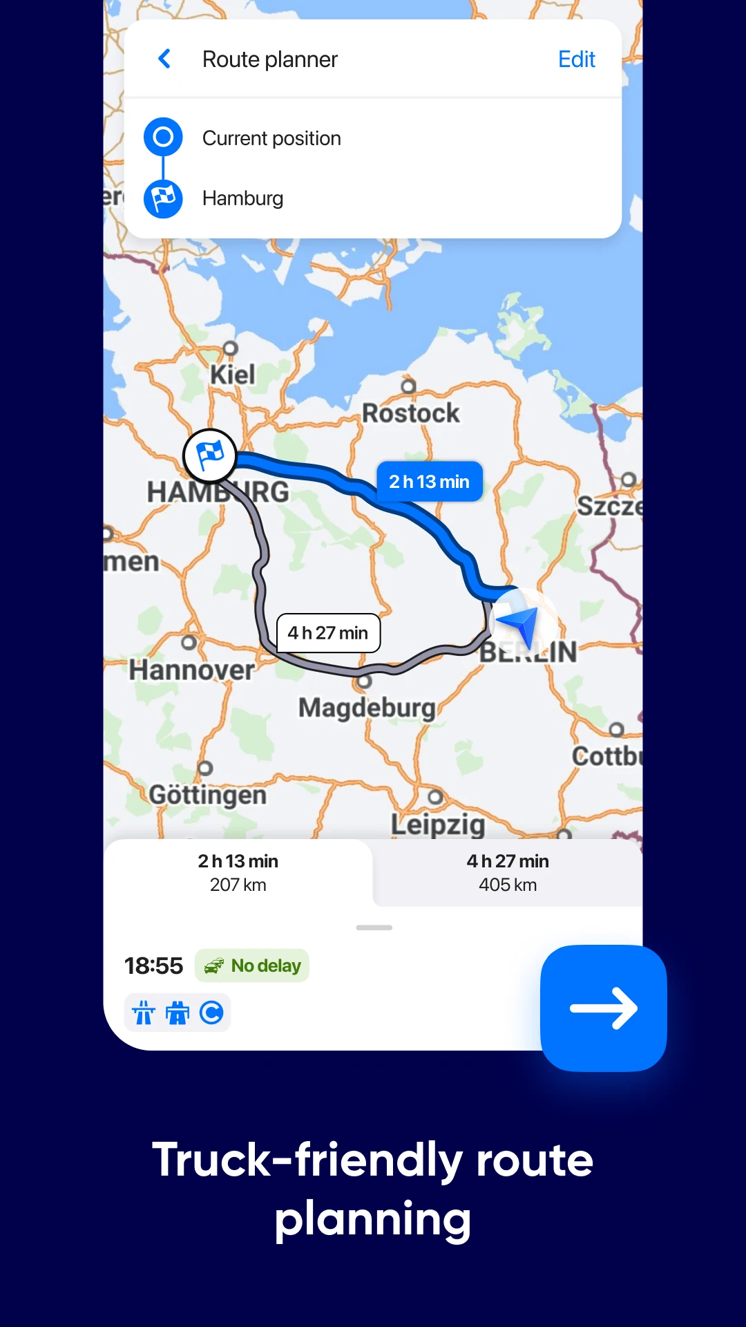Eurowag Navigation - Truck GPS screenshot